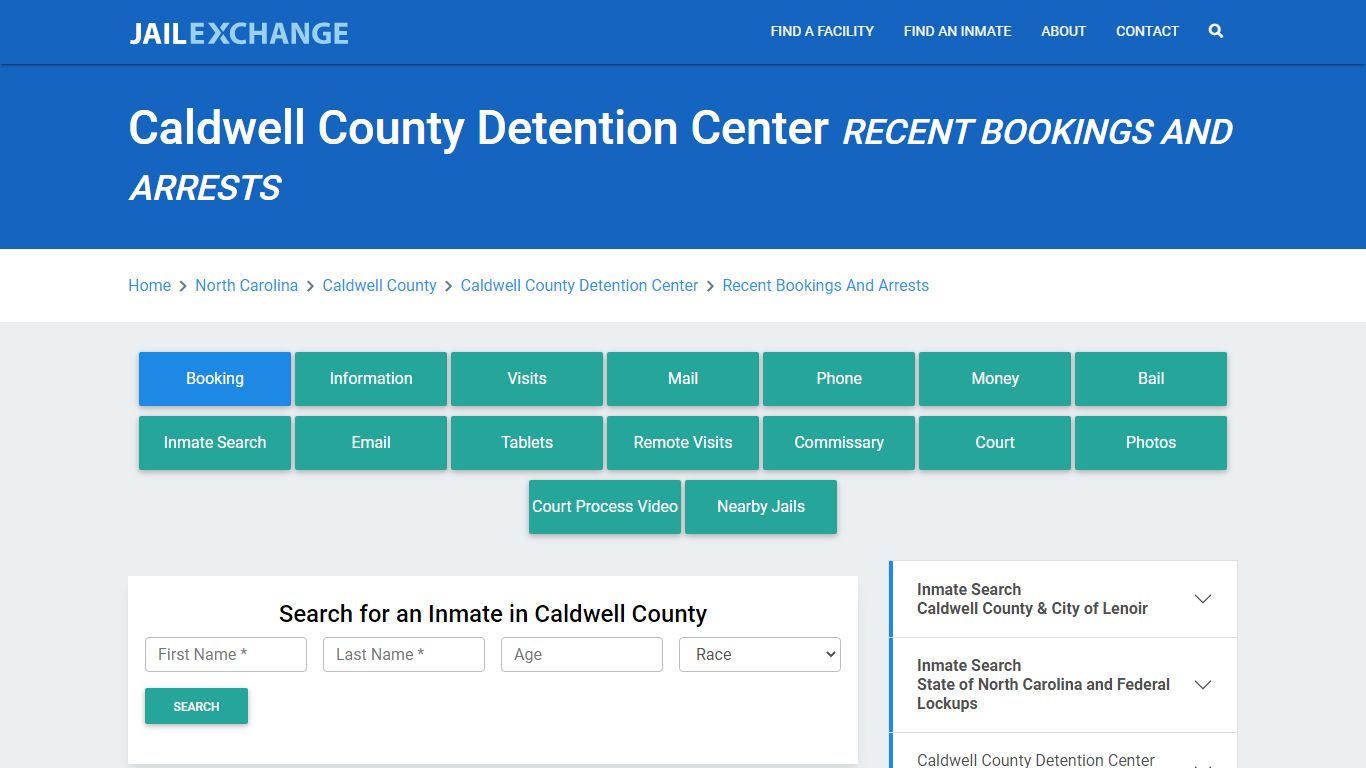 Caldwell County Detention Center Recent Bookings And Arrests