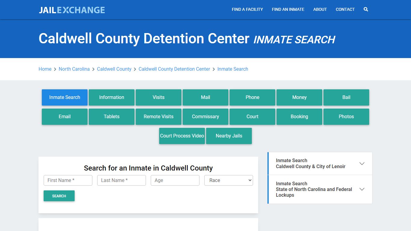 Caldwell County Detention Center Inmate Search - Jail Exchange